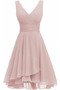 Robe Demoiselle d'Honneur Col en V Naturel taille aligne Automne Longueur Genou - Page 18