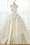 Robe de mariée Satin A-ligne Formelle Traîne Longue Lacez vers le haut - Page 1