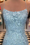 Robe de Soirée Dos nu Naturel taille Traîne Courte Sans Manches A-ligne - Page 3
