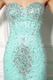 Robe de Soirée Longueur Cheville Automne Col en Cœur Cristal Fourreau Avec Bijoux - Page 5