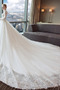 Robe de mariée aligne Traîne Royal Manche Aérienne Lacet Satin - Page 3