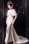 Robe Cortège Fille Fourreau Lacez vers le haut Manche Lâche Manquant Naturel taille - Page 7