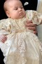 Robe de baptême Longue Exquisite Princesse Col haut Formelle Tissu Dentelle - Page 2