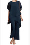 Robe de mère pantalon de costume Manche Courte Haute Couvert Elégant 2 Pièces Naturel taille - Page 1