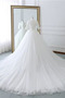 Robe de mariée Traîne Longue Zip Col en V Epurée Col en V Foncé - Page 3