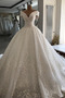 Robe de mariée Lacet Naturel taille Au Drapée A-ligne Traîne Royal - Page 1
