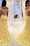 Robe de Soirée Couvert de Dentelle Triangle Inversé Mancheron Naturel taille - Page 2