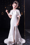 Robe Cortège Fille Col ras du Cou Naturel taille Traîne Courte Manche Lâche - Page 3