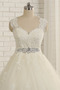 Robe de mariée aligne Naturel taille Perler Sans Manches Couvert de Dentelle - Page 5