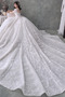 Robe de mariée Perle Manche de T-shirt Salle Naturel taille Col U Profond - Page 5