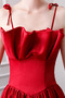 Robe de Bal Longueur Cheville Triangle Inversé Sans Manches Bretelles Spaghetti - Page 4