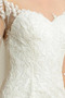 Robe de mariée Epurée Sans Manches Couvert de Dentelle Traîne Mi-longue - Page 5