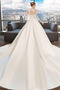 Robe de mariée Sans Manches A-ligne Satin Printemps Naturel taille - Page 3
