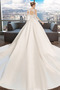 Robe de mariée Sans Manches A-ligne Satin Printemps Naturel taille - Page 3