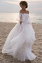 Robe de mariée Asymétrique Romantique Au Drapée Sans Manches Naturel taille - Page 3
