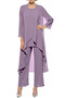 Robe de mère pantalon de costume Luxueux Longueur Cheville Naturel taille Mousseline de soie - Page 1