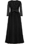 Robe Cortège Fille Dentelle Chiffon Sans Manches Zip Col ras du Cou Orné de Nœud à Boucle - Page 6