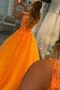 Robe de Bal a ligne Tulle Appliques Col en V Formelle Poire - Page 2