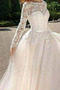 Robe de mariée Automne De plein air Naturel taille Lacet Col ras du Cou - Page 3