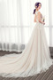 Robe de mariée Luxueux Poire Tissu Dentelle a ligne Col en V Haut Bas - Page 3