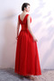 Robe Demoiselle d'Honneur aligne Sans Manches Col en V Fermeture éclair - Page 2