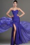 Robe de Bal Taille chute Thigh-High Slit Bleu de minuit Dramatique - Page 3