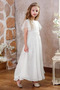 Robe Cortège Fille Dentelle Longueur Cheville Chiffon Manquant Manche Courte - Page 4