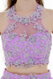 Robe de Bal Naturel taille Couvert de Dentelle Appliques Col ras du Cou - Page 6