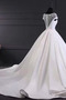 Robe de mariée Hiver A-ligne Soie Salle Traîne Longue Orné de Nœud à Boucle - Page 2