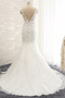 Robe de mariée Tulle Plus la taille Sirène Col Bateau Zip Sans Manches - Page 2