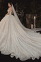 Robe de mariée Lacet A-ligne Mancheron Longue Naturel taille Fourreau Avec Bijoux - Page 2