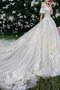 Robe de mariée Froid Lacez vers le haut Tulle Cérémonial Manche Courte - Page 4