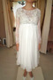 Robe de mariée Grossesse taille haut Empire Gaze Sans Manches Col U Profond - Page 5