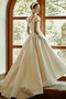 Robe de mariée Avec Jacket Automne Naturel taille Manche Courte Satin - Page 2
