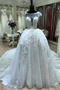 Robe de mariée A-ligne Formelle Naturel taille Soie Col Bateau - Page 1