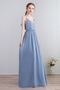 Robe Demoiselle d'Honneur A-ligne Dos nu Elégant Col en V Manquant - Page 1