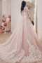 Robe de mariée Manche Aérienne Tissu Dentelle Col ras du Cou Chaussez - Page 5