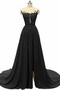 Robe de Soirée Train de balayage a ligne Col ras du Cou Fourchure Frontale - Page 4