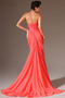 Robe de Soirée Dos nu Fourchure Frontale Licou Sans Manches A-ligne - Page 2