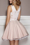 Robe de Cocktail Courte noble Soie Zip aligne Appliquer - Page 2
