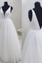 Robe de mariée Tulle Au Drapée Simple Sans Manches Traîne Courte Naturel taille - Page 2