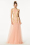 Robe de Bal Dos nu Moderne Naturel taille aligne Sans Manches - Page 1