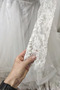 Robe de mariée Empire Manche Longue Couvert de Dentelle Tulle Col ras du Cou - Page 7