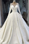 Robe de mariée Manche Longue Couvert de Dentelle Naturel taille Formelle - Page 1