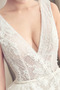 Robe de mariée Perlé Couvert de Dentelle Traîne Royal Col en V - Page 4