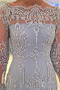 Robe Mère de Mariée Formelle Chiffon a ligne Glissière Longue Manche Longue - Page 3