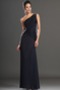 Robe de Soirée Fourreau Naturel taille semi-couverte Fourreau pli - Page 1