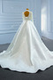 Robe de mariée Traîne Moyenne Col en V Perles Trou De Serrure Col en V Foncé - Page 7