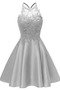 Robe de Cocktail A-ligne Perle Sans Manches Glamour Col ras du Cou Poire - Page 14