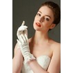 Gants de mariage Full finger Dentelle Ivory Short Mode Printemps